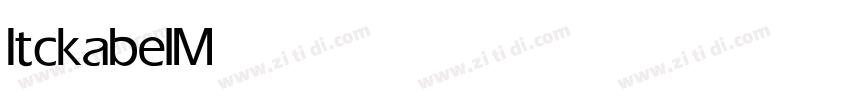 Itckabel Medium字体转换